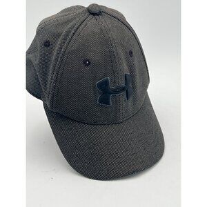 Under Armour Heathered Gray Adjustable Baseball Cap With Embroidered Logo For Ki